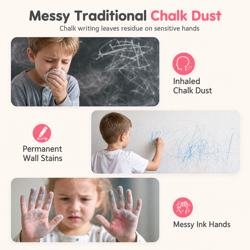 📢📢 50% OFF🎨Kids Magnetic Drawing Board – Colorful Erasable Doodle Pad with Pen & 4 Stamps