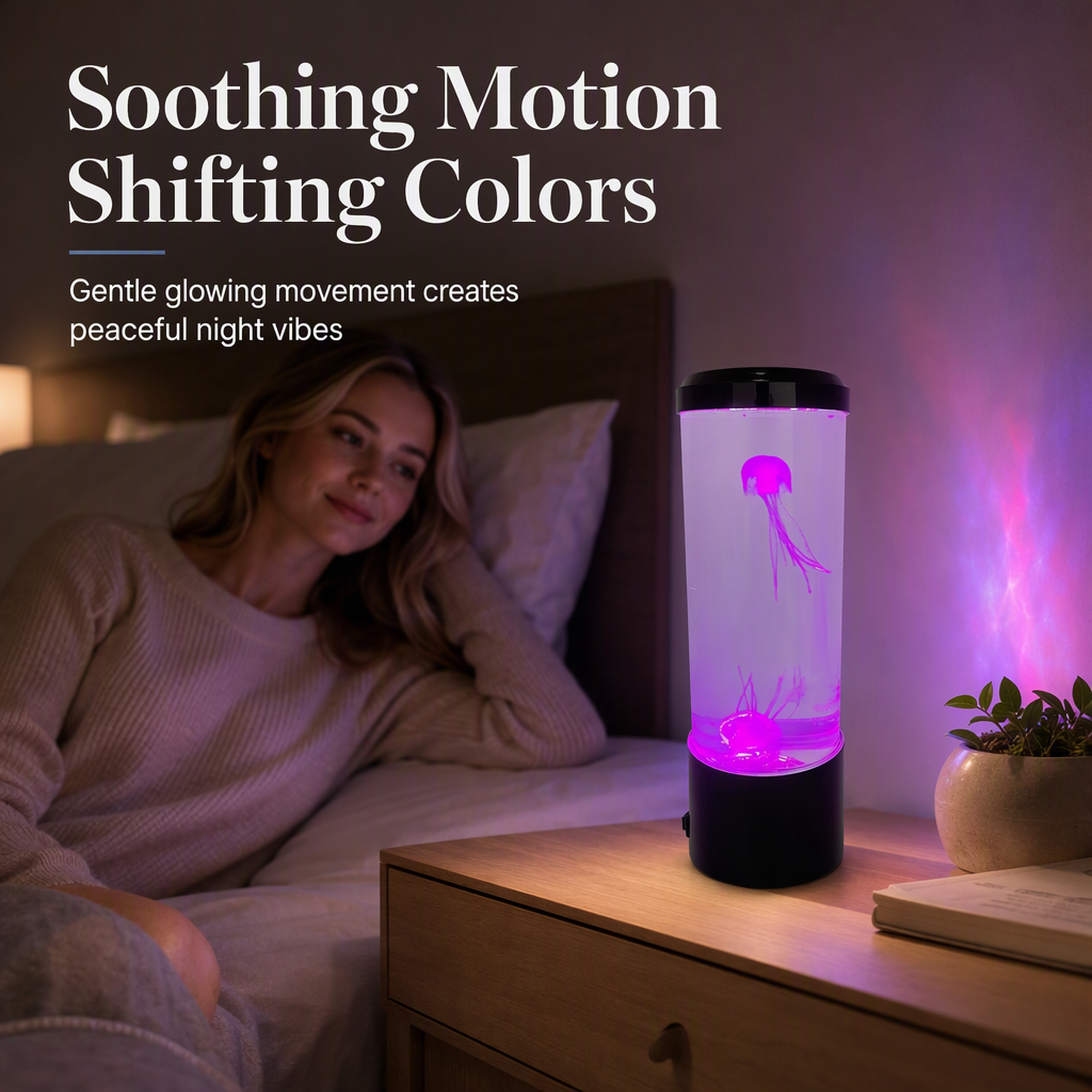 USB LED Jellyfish Aquarium Mood Light