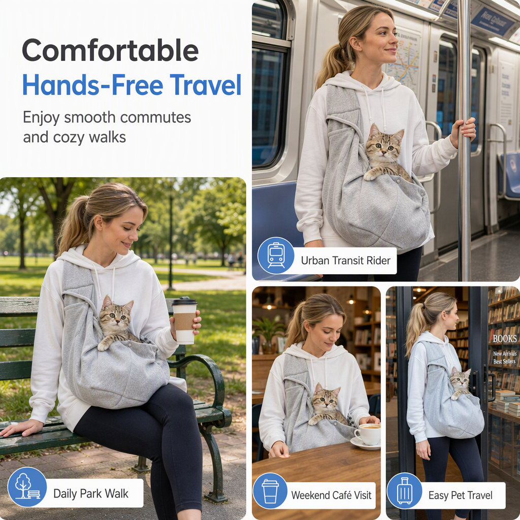 Portable Breathable Pet Carrier Sling Bag Single Shoulder Crossbody Travel Bag for Cats and Small Dogs