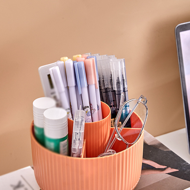 🔥50% OFF!!📢🌀 Rotating Desk Organiser with Compartments – Keep Pens, Make-Up & Everyday Essentials Tidy, One Quick Spin Away ✨