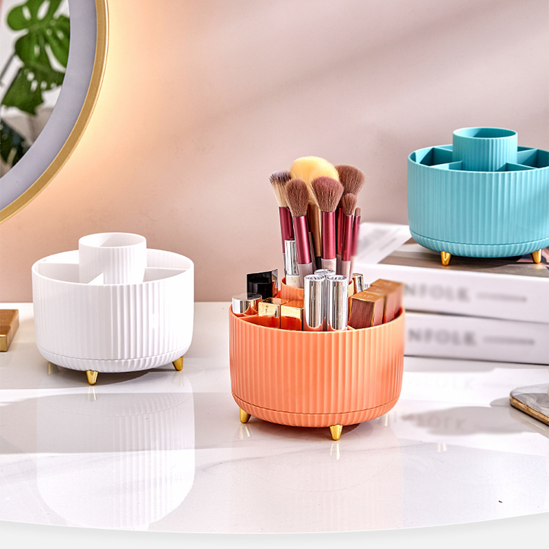 🔥50% OFF!!📢🌀 Rotating Desk Organiser with Compartments – Keep Pens, Make-Up & Everyday Essentials Tidy, One Quick Spin Away ✨