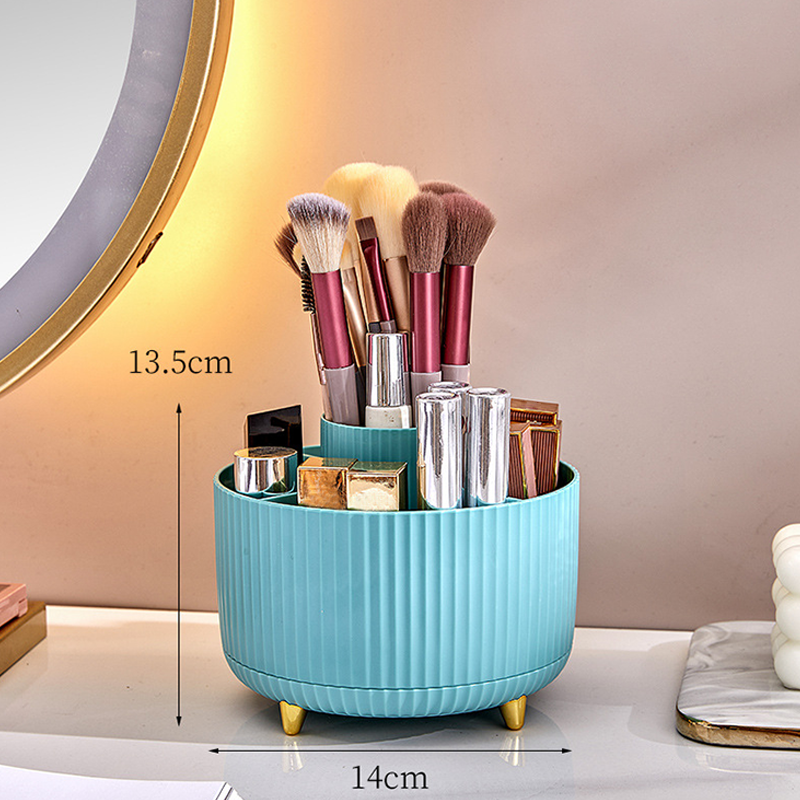 🔥50% OFF!!📢🌀 Rotating Desk Organiser with Compartments – Keep Pens, Make-Up & Everyday Essentials Tidy, One Quick Spin Away ✨