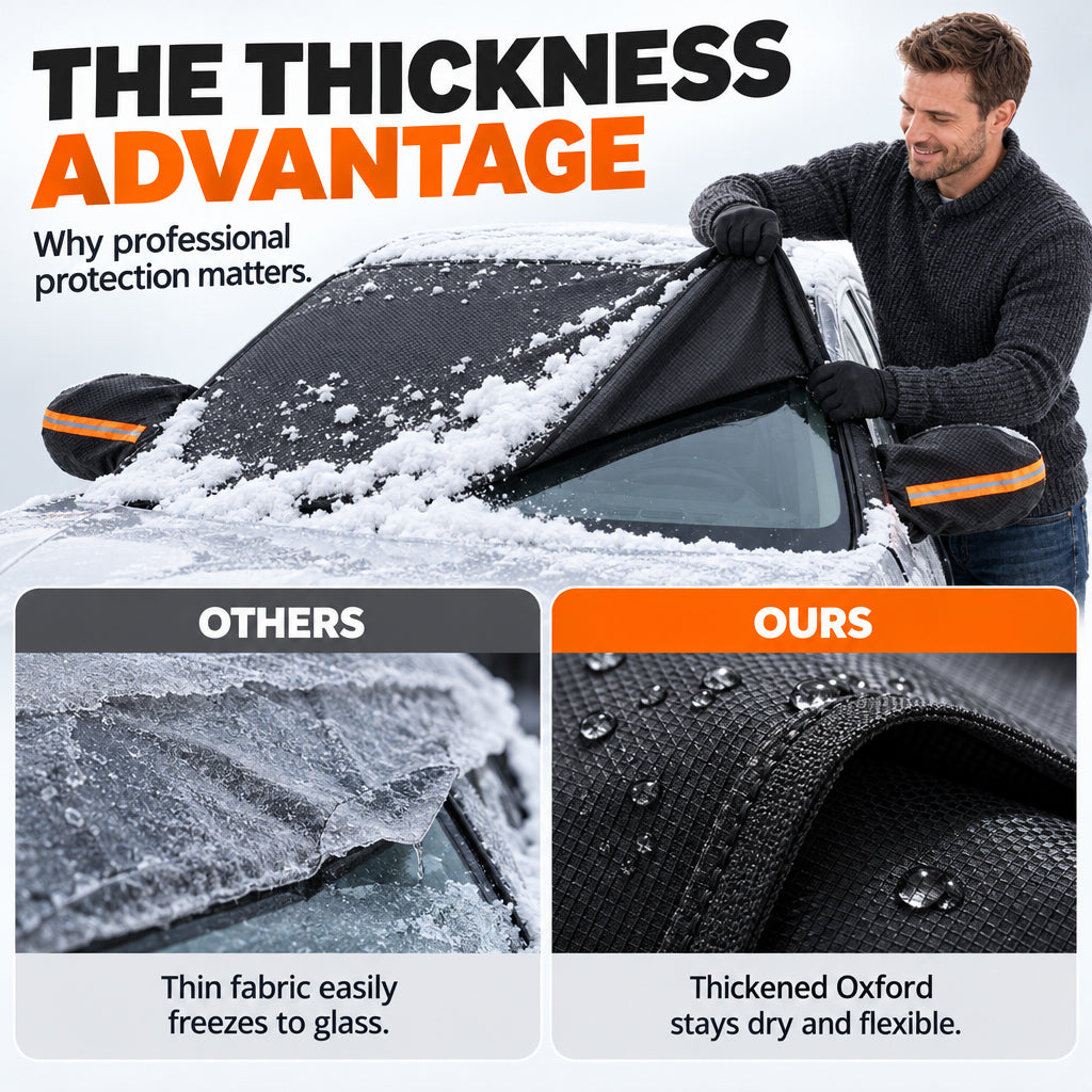 🎁2026 New Arrivals 50% OFF💥Thickened Oxford Windshield Cover – Windproof Magnetic Edges, Waterproof & All-Season Protection for Ice, Snow & Sun ☀️