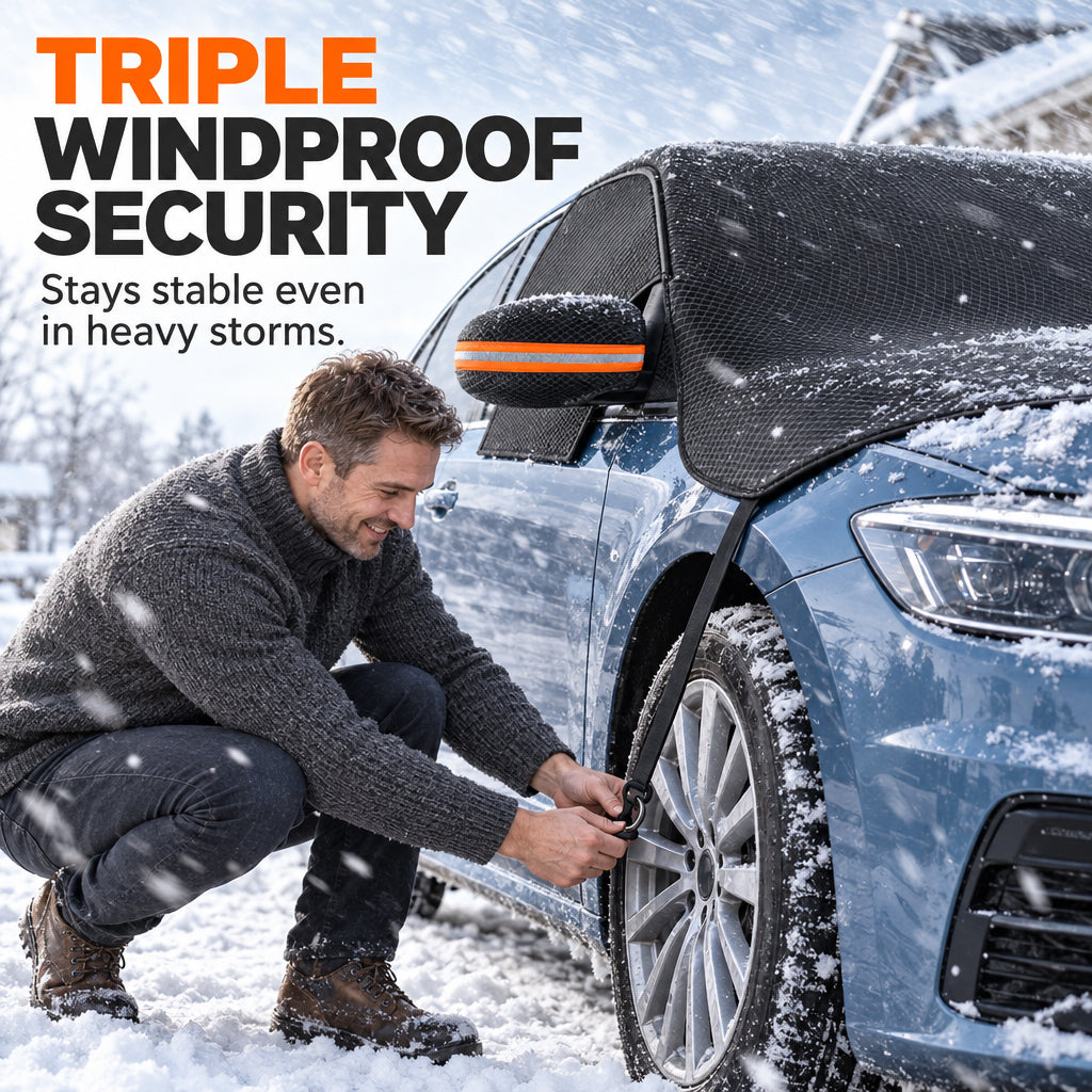 🎁2026 New Arrivals 50% OFF💥Thickened Oxford Windshield Cover – Windproof Magnetic Edges, Waterproof & All-Season Protection for Ice, Snow & Sun ☀️