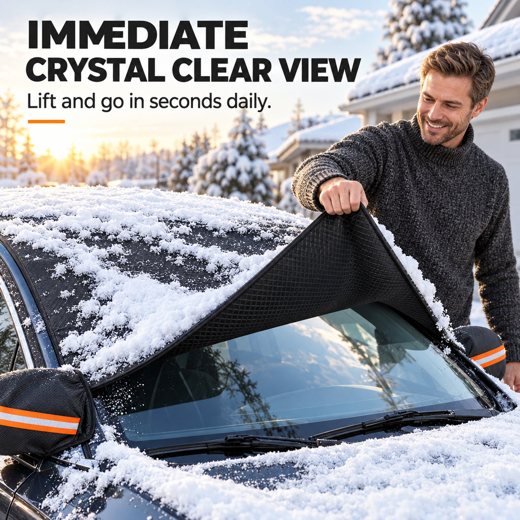 🎁2026 New Arrivals 50% OFF💥Thickened Oxford Windshield Cover – Windproof Magnetic Edges, Waterproof & All-Season Protection for Ice, Snow & Sun ☀️