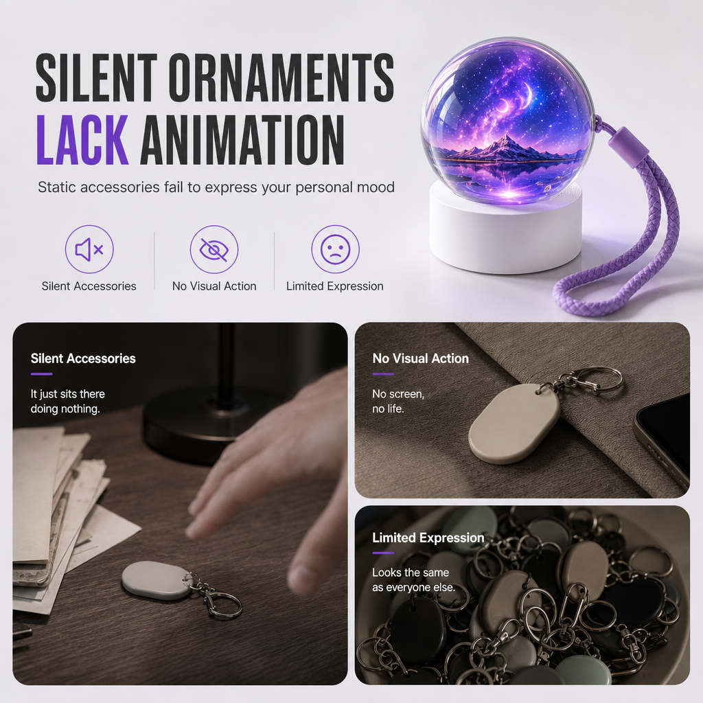 ⏳🔥LIMITED-TIME 50% OFF! Careluxpro Transparent Crystal Ball Bluetooth Speaker with Digital Screen for Video and GIF Playback
