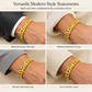 🔥50% OFF!!📢⌚ Men's Vietnamese Sand-Gold Style Bracelet – Matte Sandblasted Finish & Watch Clasp💎