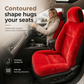 Universal Winter Warm Plush Car Seat Covers Solid Color Comfortable Car Seat Cushion Set