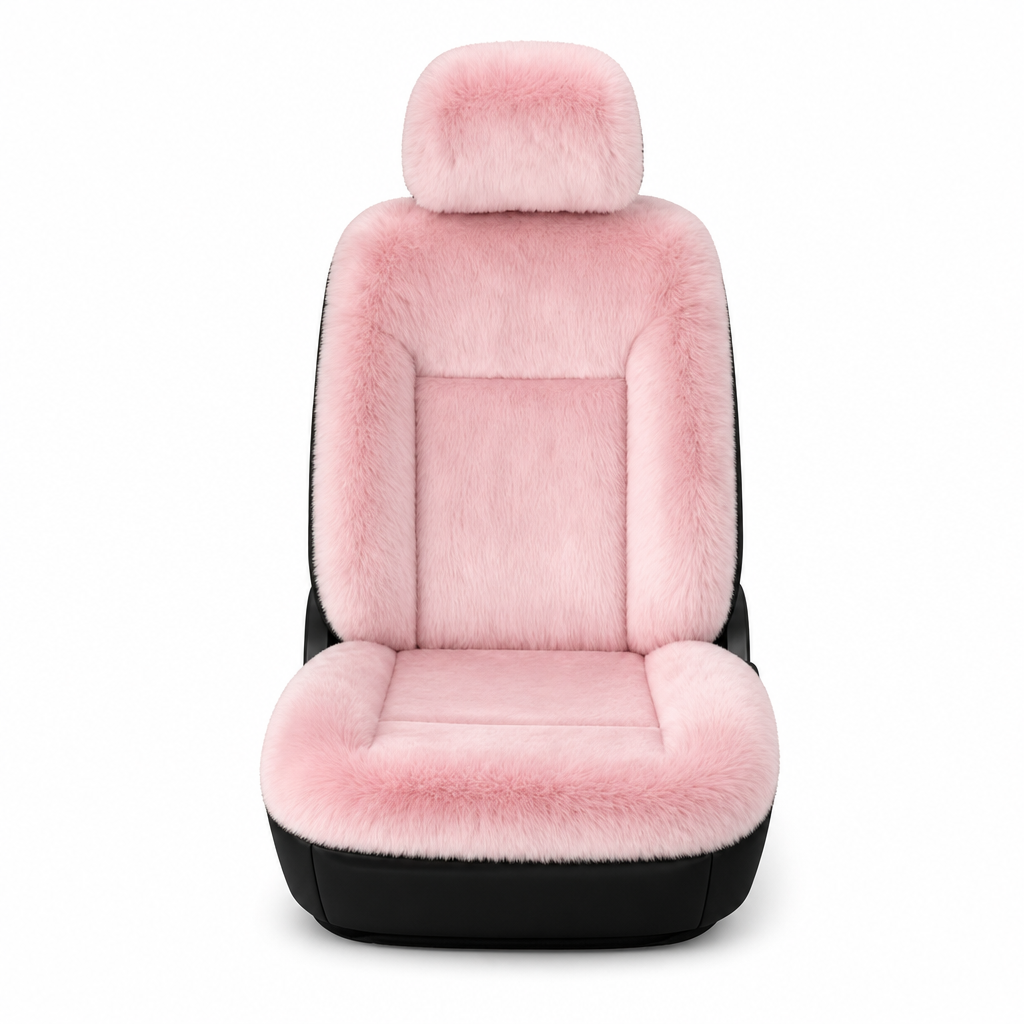 Universal Winter Warm Plush Car Seat Covers Solid Color Comfortable Car Seat Cushion Set