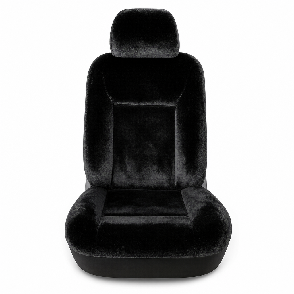 Universal Winter Warm Plush Car Seat Covers Solid Color Comfortable Car Seat Cushion Set