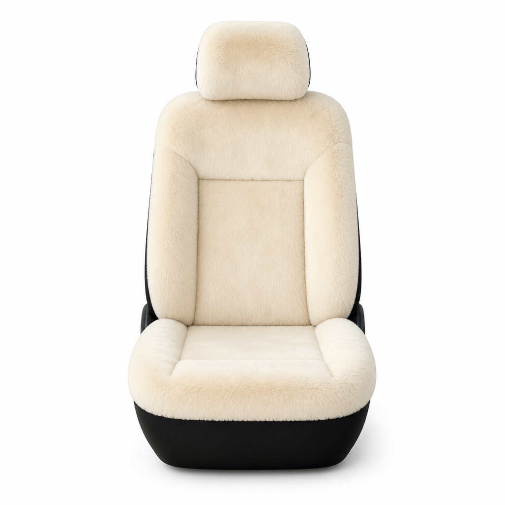 Universal Winter Warm Plush Car Seat Covers Solid Color Comfortable Car Seat Cushion Set
