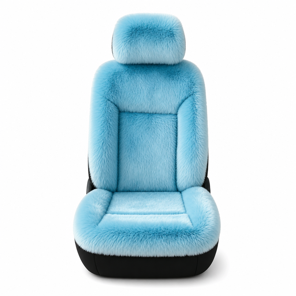 Universal Winter Warm Plush Car Seat Covers Solid Color Comfortable Car Seat Cushion Set