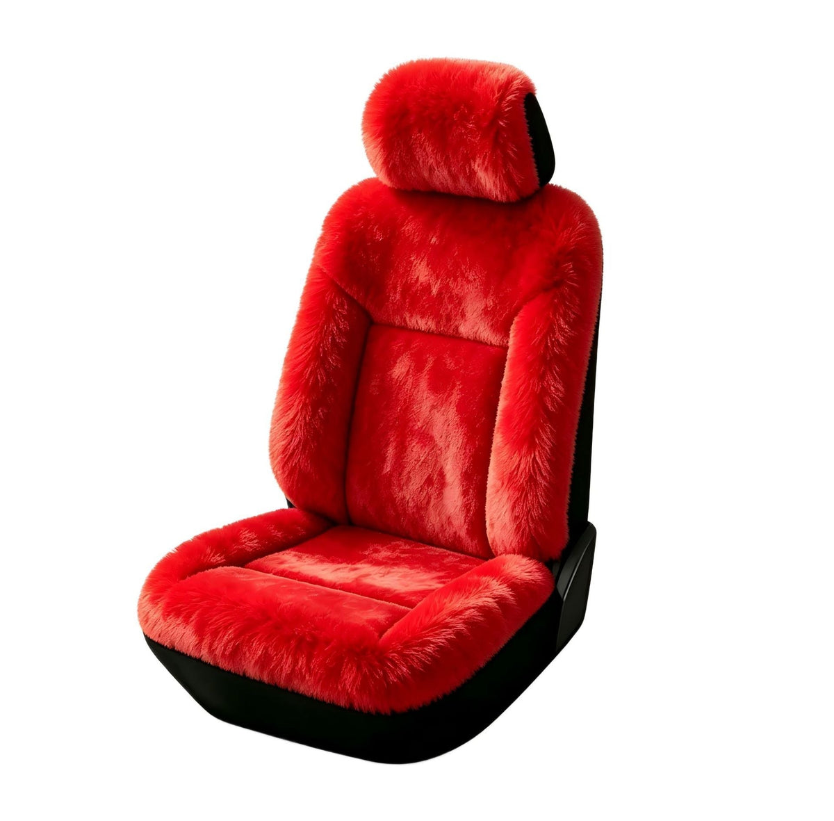 Universal Winter Warm Plush Car Seat Covers Solid Color Comfortable Car Seat Cushion Set