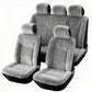 Universal Winter Warm Plush Car Seat Covers Solid Color Comfortable Car Seat Cushion Set