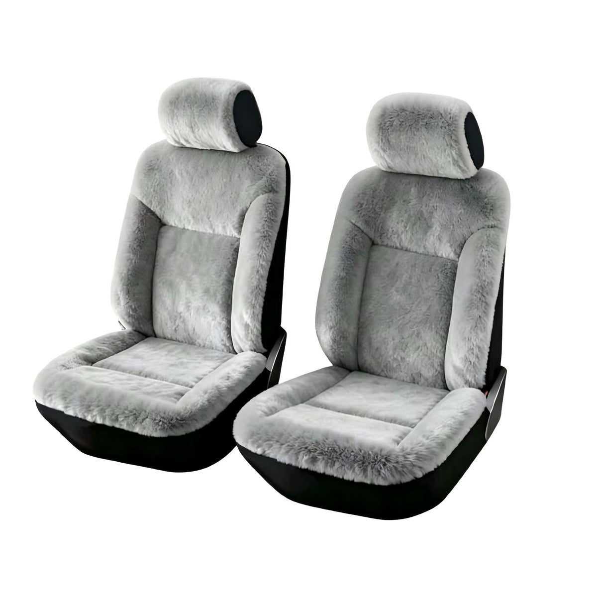 Universal Winter Warm Plush Car Seat Covers Solid Color Comfortable Car Seat Cushion Set