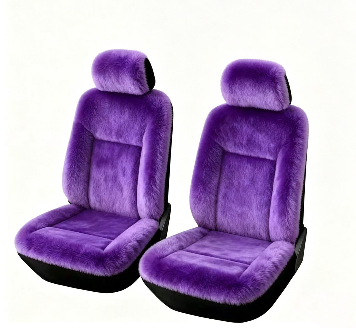 Universal Winter Warm Plush Car Seat Covers Solid Color Comfortable Car Seat Cushion Set