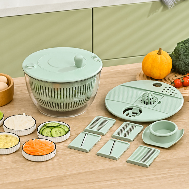 Salad Spinner with Multi-Function Lid