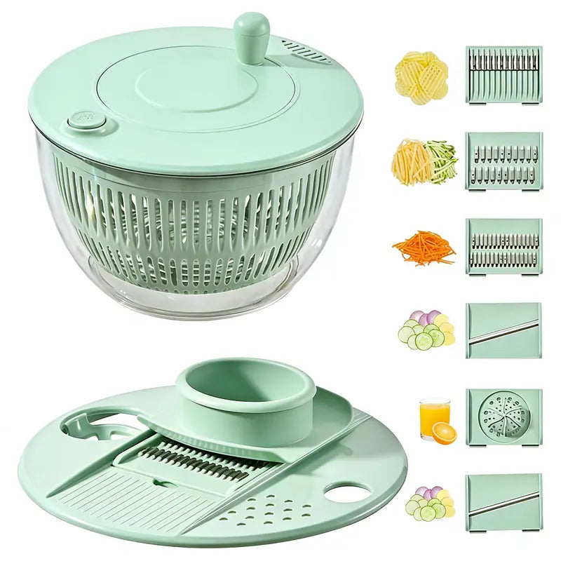 Salad Spinner with Multi-Function Lid