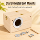 Wooden Bird Nesting Box for Budgies Lovebirds and Small Birds