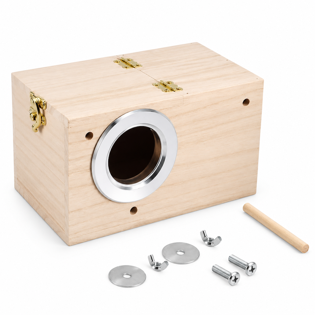 Wooden Bird Nesting Box for Budgies Lovebirds and Small Birds
