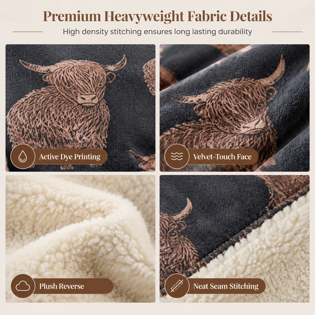 📢📢 50% OFF❄️Cow Print 3-Piece Bedding Set – Soft, Cozy & Warm Bed Set for a Stylish Bedroom