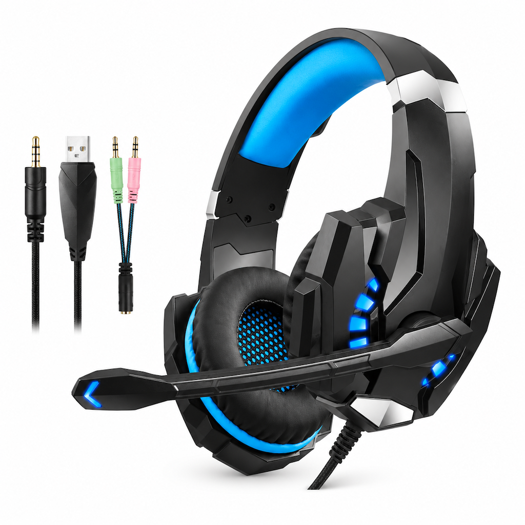 Over-Ear Gaming Headset with Microphone for PC and Console