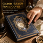 📢📢49% OFF !! ⏰Vintage European Style Hardcover Journal Notebook with Hollow Out Cover Gold Foil Accents and Color Illustrated Pages