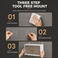 📢📢50% OFF !! ⏰Wall Mounted Dustproof Cosmetics Storage Box Punch Free Bathroom Skincare Organizer Cabinet with Hooks