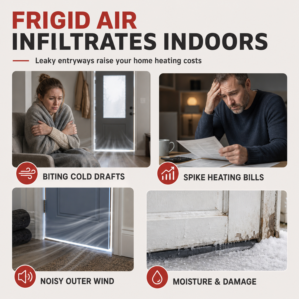 Thickened Magnetic Thermal Insulated Door Curtain Windproof and Soundproof Oxford Cloth Cotton Door Screen for Winter