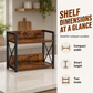 🧺 2-Tier Countertop Organiser: Wood & Iron, Space-Saving, Kitchen & Bathroom Storage