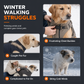 Reflective Padded Dog Winter Vest with Leash Attachment