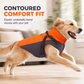 Reflective Padded Dog Winter Vest with Leash Attachment