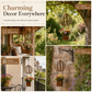 🎈 Vintage Iron Hot Air Balloon Hanging Planter: Distressed Finish, S-Hook, Garden Decor
