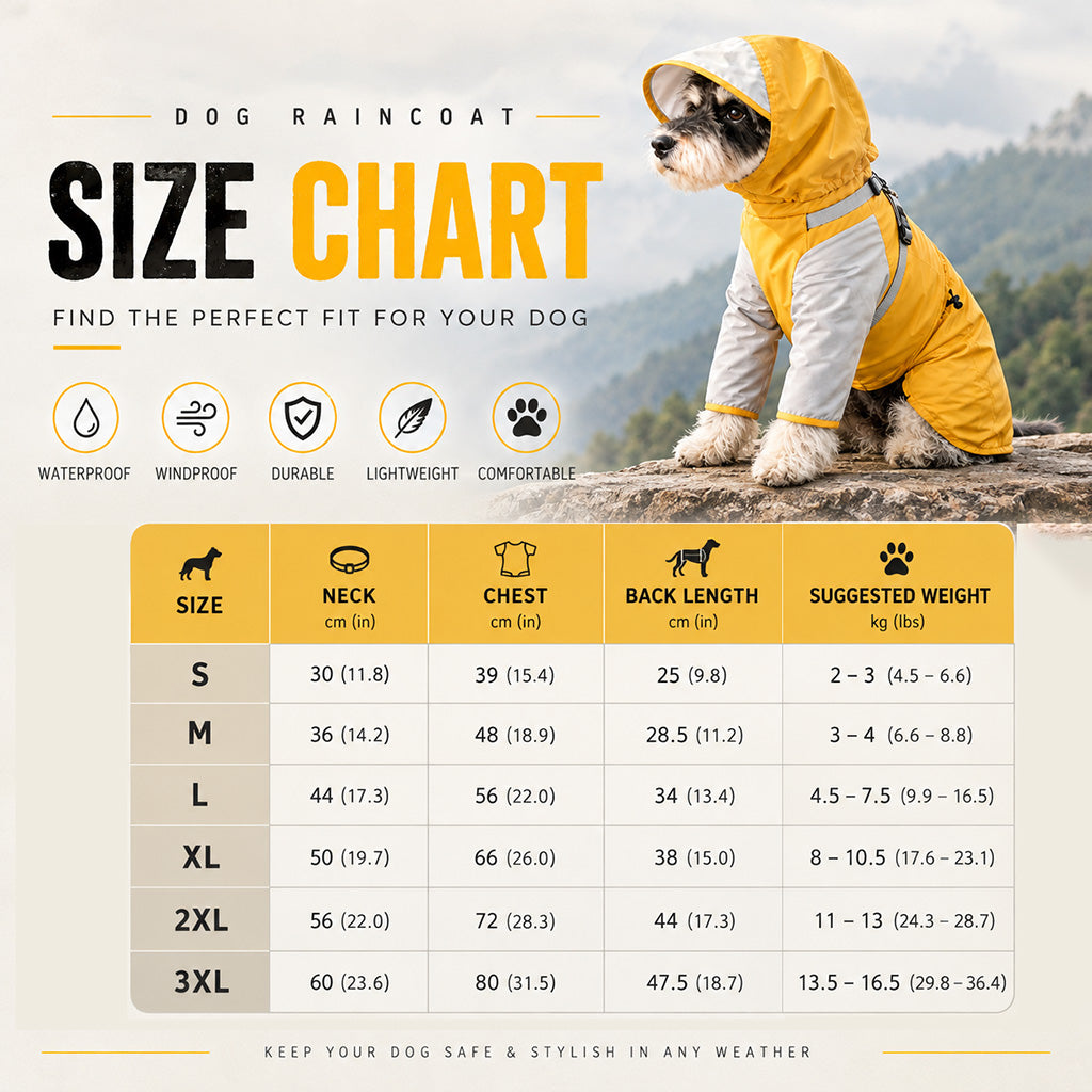 🐕 Four-Legged Waterproof Dog Coat: Full Coverage, Built-In Harness Straps, Mud-Proof