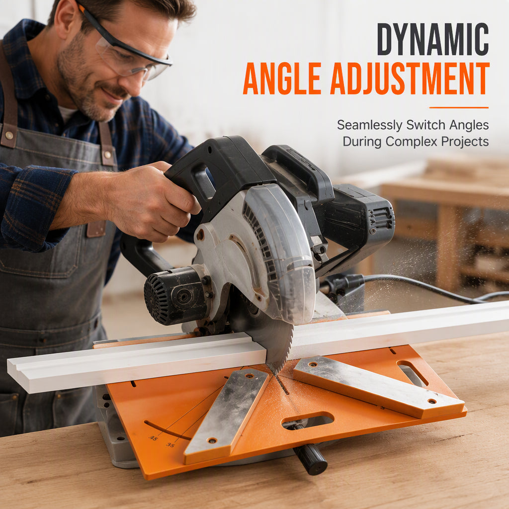 High Precision 45 and 90 Degree Cutting with Scale Markings for Door Frame Molding and Solid Wood Trim