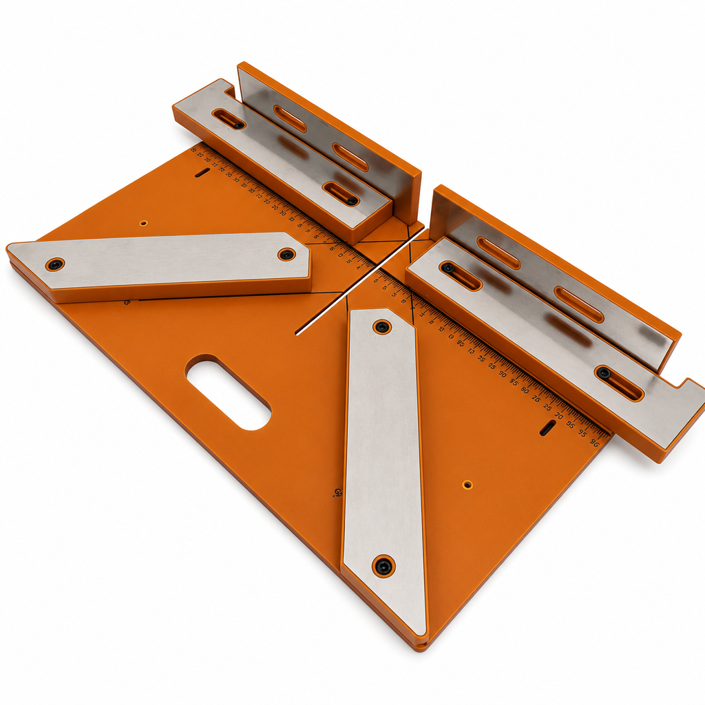 High Precision 45 and 90 Degree Cutting with Scale Markings for Door Frame Molding and Solid Wood Trim