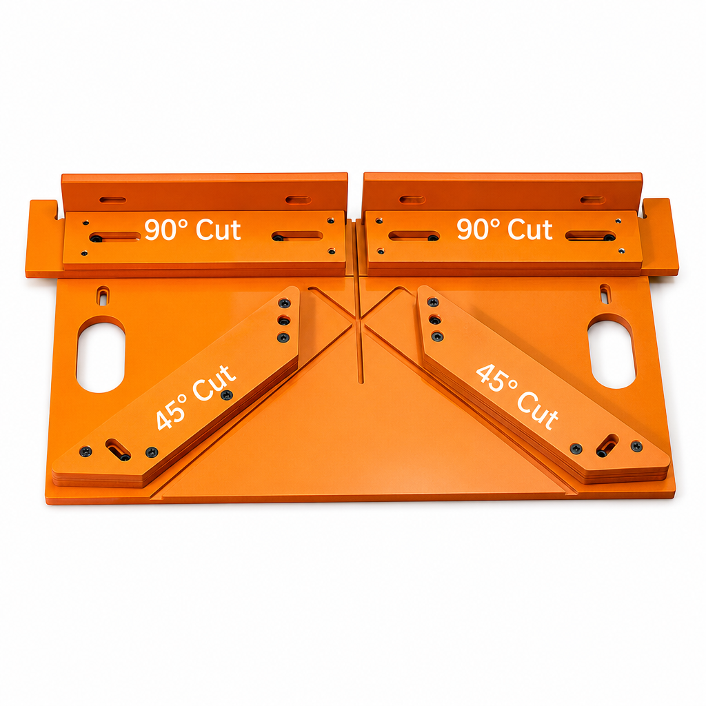 High Precision 45 and 90 Degree Cutting with Scale Markings for Door Frame Molding and Solid Wood Trim