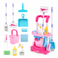 🔥New Arrival!!!🧹👧 Kids Cleaning Toy Set with Trolley, Mop, Broom & Bucket – Let Little Helpers Join In the Fun ✨