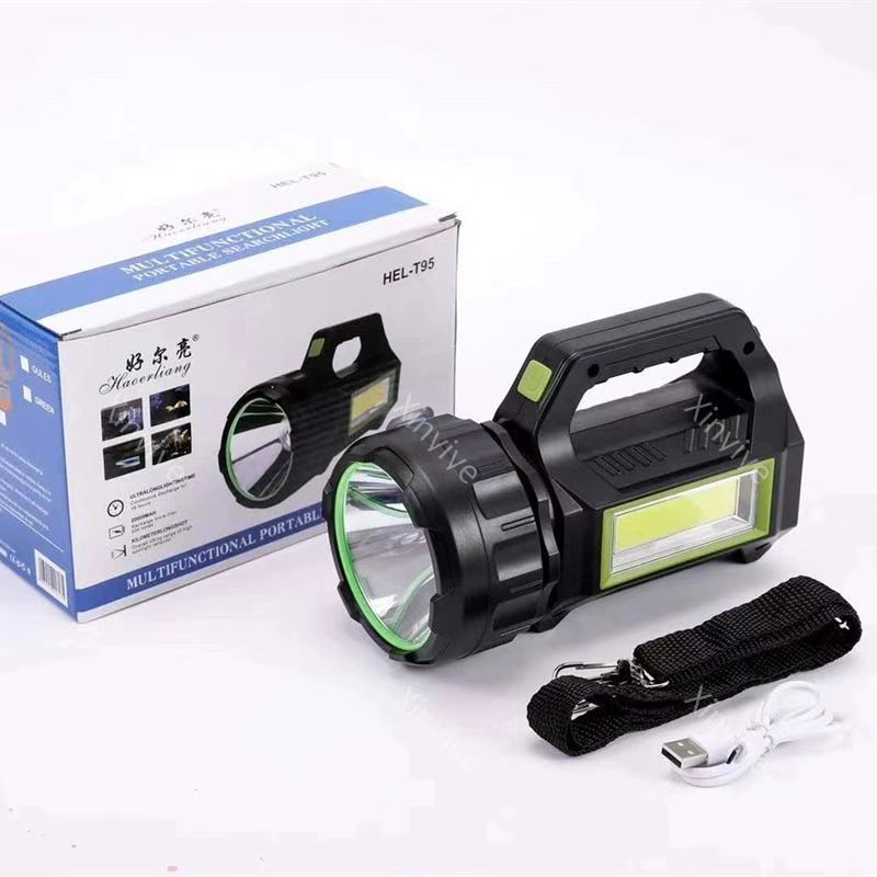 🔥50% OFF!!📢🔦 Multifunctional Ultra-Bright Rechargeable Searchlight & Work Light – USB Charging, Ready for Outdoors, Garages & Power Cuts ✨