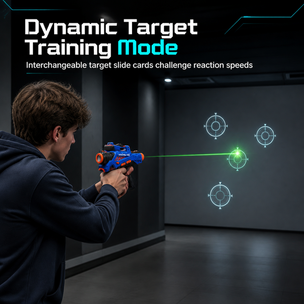 🎄Celebrate the Christmas Sale with 50% off！！🎁Kids Infrared Laser Battle Toy Gun Set with 2 Mini Pistols and 1 Projector featuring Sound and Light