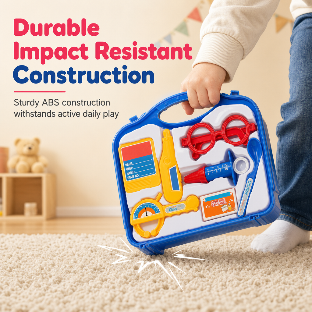 Kids Doctor Pretend Play Set with Stethoscope and Medical Accessories