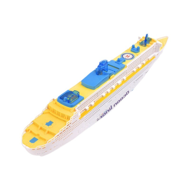 📢📢 50% OFF🚢49cm Electric Cruise Ship Toy – Realistic Ocean Liner with Lights, Music & Bump-and-Go Action