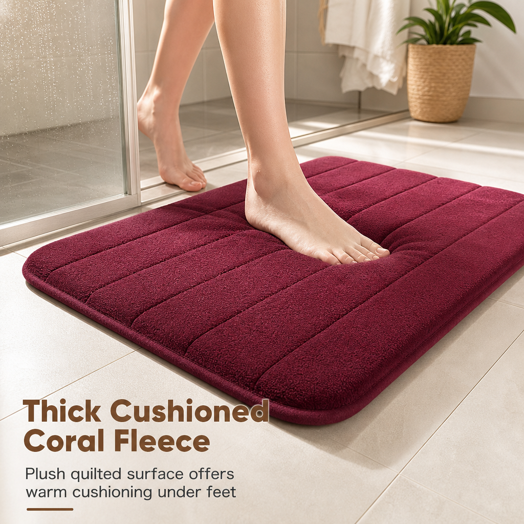 Quilted Bathroom Floor Mat