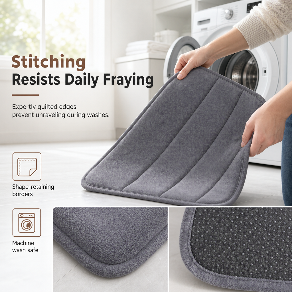 Quilted Bathroom Floor Mat
